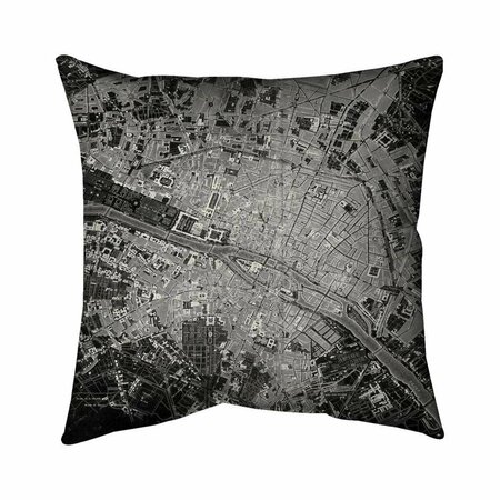 FONDO 26 x 26 in. Airplane Satellite View-Double Sided Print Indoor Pillow FO2775639